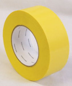 #133-3 YELLOW POLY TAPE 72MMX55M, W/PINK EDGES